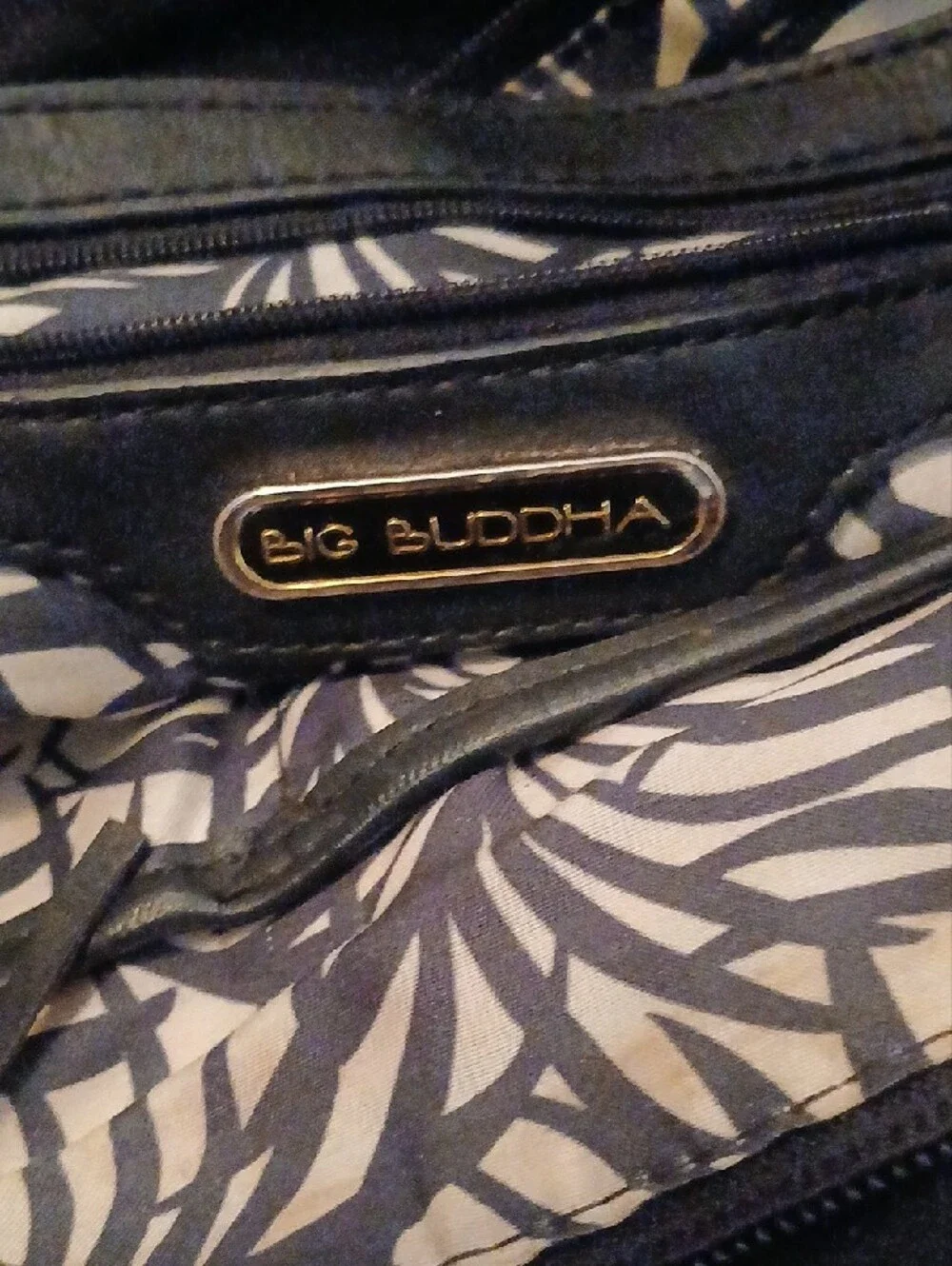 Big Buddha Black Fringe Studded Shoulder Bag